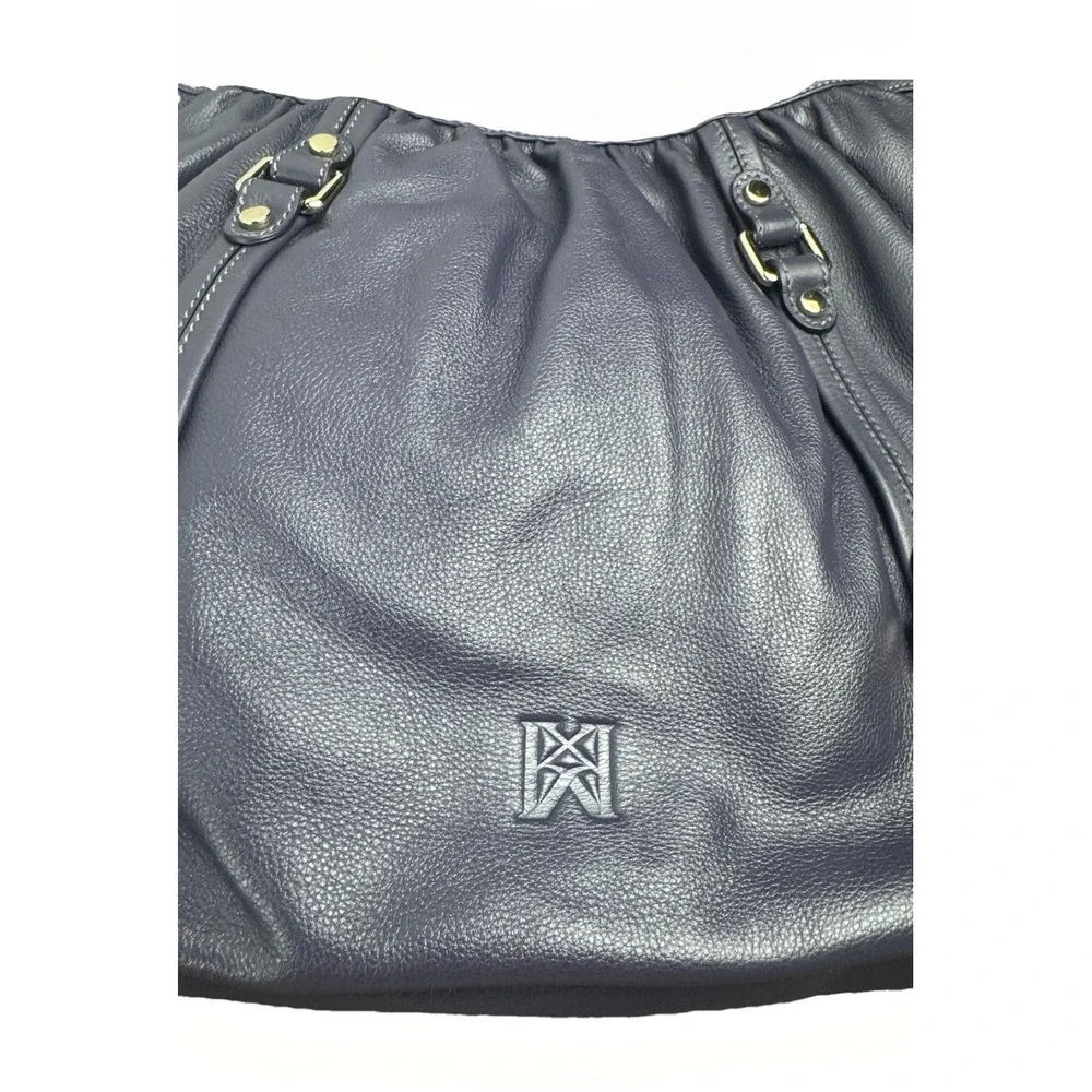 Karla Hanson Purple Hobo Shoulder Bag Vegan Leather Slouch Purse‎ Handbag